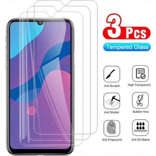 3Pcs Protective Tempered Glass On The For Honor 8c 8s Screen Protector For Honor 9 Lite 9x lite 9a Phone Protection Cover Film