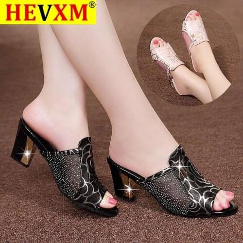 Women Sandals 2020 Ladies Summer Slippers Shoes Women High Heels Sandals Fashion Rhinestone Summer Shoes Women Zapatos De Mujer