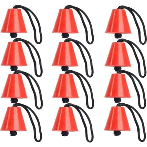Universal Kayak Scupper Plug Kit Silicone Scupper Plugs Drain Holes Stopper Bung Fit for Kayaks Canoes 12Pcs