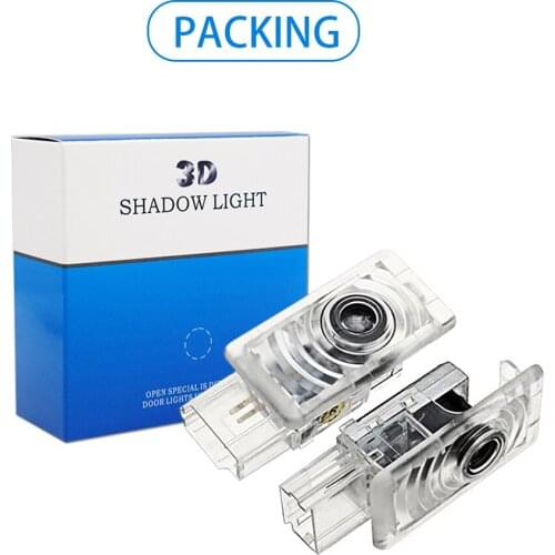 2 Pcs LED Car Door Badge Light For Cadillac CTS XTS ATS SRX Logo Shadow Laser Projector Luces Auto Courtesy Welcome Lamp Styling