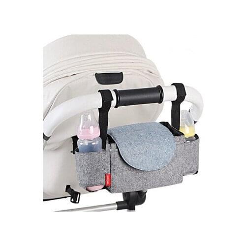 3 colors Baby Stroller Organizer Large Capacity Diaper Bags Zipper Travel Hanging Basket Storage