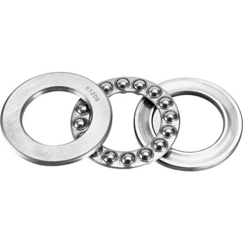 51209 Single Direction Thrust Ball Bearings 45mm x 73mm x 20mm Bearing Steel