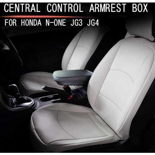 Car Central Armrest Box Punch-Free Central Console Armrest Box Storage Box for Honda N-ONE JG3 JG4 2020-2021