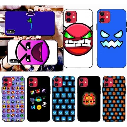 Top Game Geometry Dash Phone Case For iphone 12 11 Pro Max Mini XS Max 8 7 6 6S Plus X 5S SE 2020 XR Cover