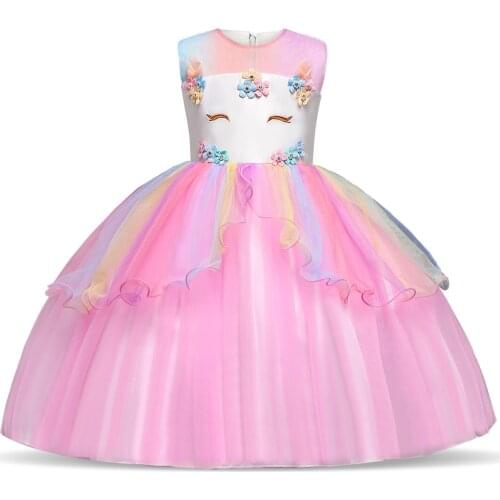 Children Birthday Bowknot costume fancy princess dress Summer skirt Halloween Party fancy dress for girls
