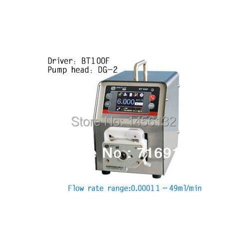 BT100F DG10-2 touch screen Intelligent Dispensing Peristaltic Pump Liquid Tubing industry Precise Control 0.00011-20 ml/min