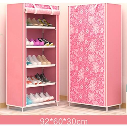 Simple Small Mini Shoe Shelf Dormitory Economical Household Doorway Narrow Multi-layer Bedroom Room Simple Dustproof Shoe