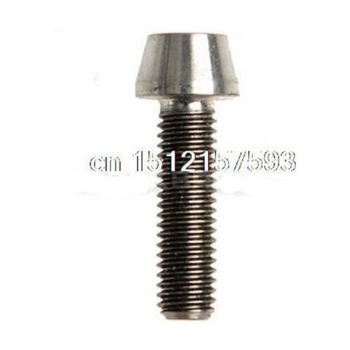 ROCKBROS 10pcs/lot Titanium Ti Bolt Bike Screw M5 x 18mm Bicycle Accessories Conical Head Hex Socket Head Cap Screws