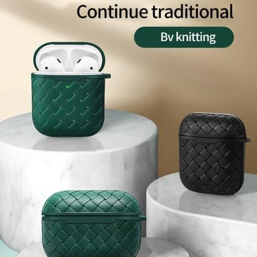 Luxury Fashion Business Protection Wireless Earphone Breathable Soft PU Leather Case for Apple Airpods Pro 3 Charging Box Fundas