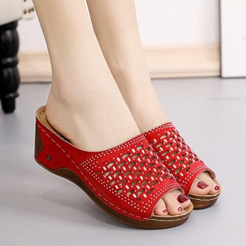 New Women Sandals Summer Platform Wedges Shoes For Women Casual Sewing Women Shoes Ladies Peep Toe Beach Shoes Woman Plus Size