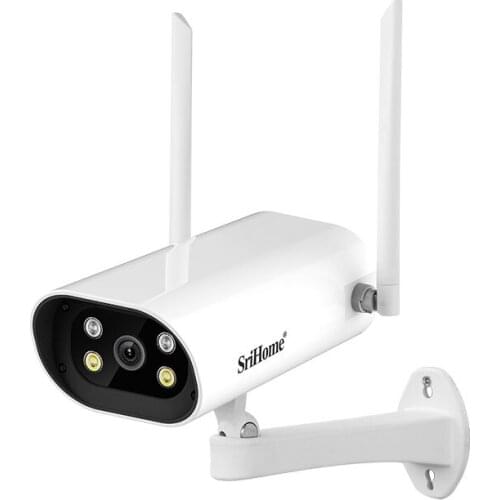 Srihome SH037 4MP 1440P 5G WIFI IP Bullet Camera AI Humanoid Motion Detection Full Color CCTV Monitor