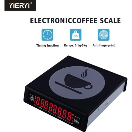 Yieryi 3kg/0.1g 5kg/0.1g Hand Coffee Scale High Precision Digital Coffee Electronic Scale With Timer Portable LCD Kitchen Scales