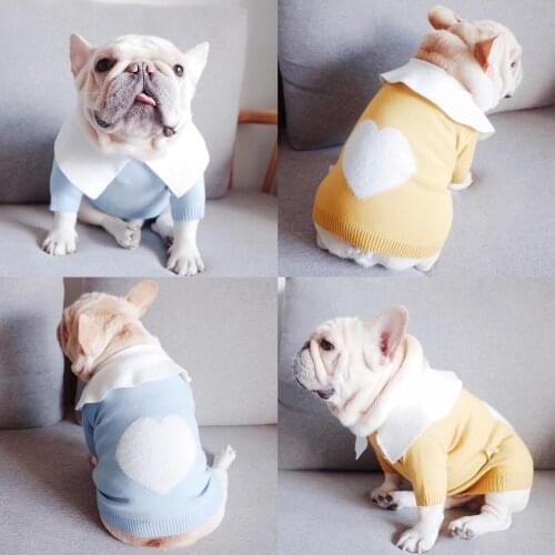 Winter Dog Sweater Pug Clothes French Bulldog Clothing Welsh Corgi Pet Outfit Poodle Bichon Pomeranian Schnauzer Dog Costume