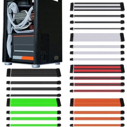 1Set 30/40cm A-TX Basic Extension Cable PC GPU CPU Power Supply Wire Computer Connectors 24-PIN 8-PIN 6PIN 4+4PIN