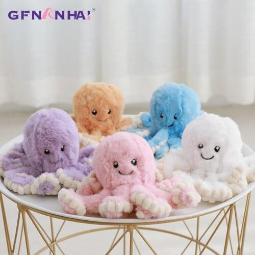 1pc 18cm Cute Rabbit Hair kawaii Octopus Doll Ocean Octopus Plush Toys Stuffed baby Appease Soft Tentacles Toys Birthday Gift