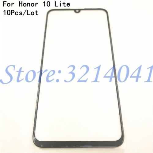 10Pcs Top Quality 6.21" For Huawei Honor 10 Lite HRY-AL00 Touch Screen Glass Sensor Panel Front Glass Panel Digitizer Touchpad