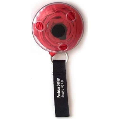 5Pc Portable Reusable Shopping Bag Space Saver Bag Roll Up in Small Case Keyring