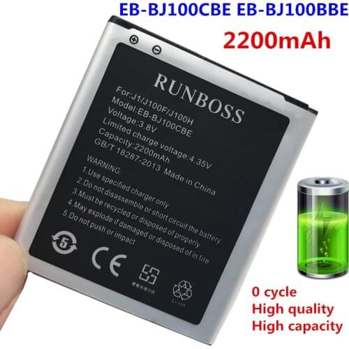 New 2200mAh EB-BJ100BBE EB-BJ100CBE Battery For Samsung Galaxy J1,SM-J100D,J100F,J100FN,J100H,J100M,J100S,J100V,J100VPP