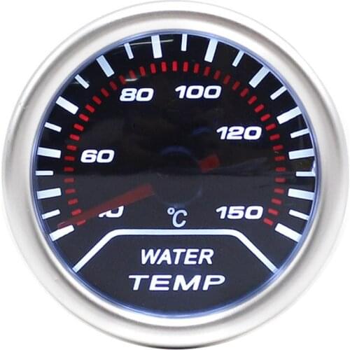 Water Temperature Meter Car Auto Water Temp Gauge 40~150 Celsius 2" 52mm Universal White LED Smoke Len Digital 12V with Sensor