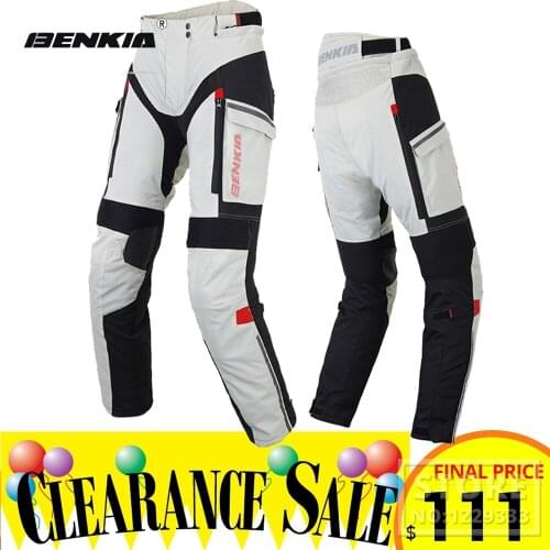 DUHAN Men Motorcycle Pants Waterproof Moto Motocross Trousers Windproof Motorcycle Racing Jeans Motocross Pants Protective Gear