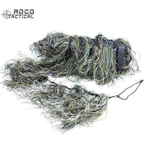 ROCOTACTICAL Ghillie Rifle Wrap Camouflage Gun Cover Hunting Ghillie Suit Accessory