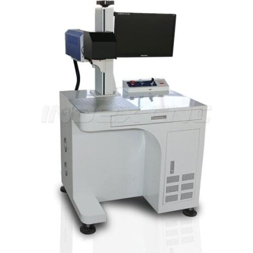 CO2 LASER 30w 60w RF laser marking machine for jeans wood leather