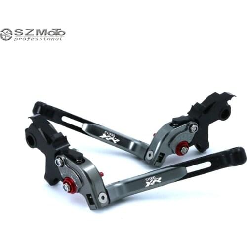 For BMW S1000XR S 1000XR 2015-2017 Aluminum Motorcycle Accessories Folding Extendable Adjustable Brakes Clutch Levers With LOGO