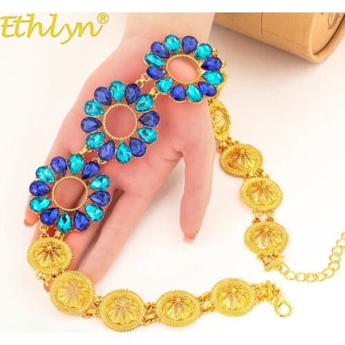 Ethlyn Middle East /Arab Fashion Body Jewelry Women Gold Color Waist Chain/ Belly Chain for Party Wedding S106