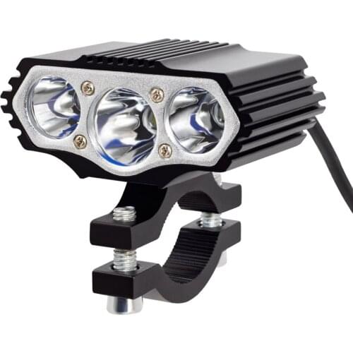 Electric Bike Scooter Headlight 1000 Lumens LED Ebike Front Light Input 12V 24V 36V 48V E Bicycle Scooter Motorcycle Light