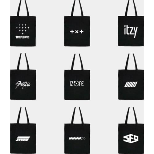 KPOP Straykids MAMAMOO TREASURE ATEEZ ITZY SF9 Canvas Bag Tote Bag Shoulder Bag