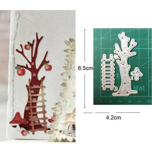 Tree ladder mushroom frame Metal Cutting Dies Crafts Stencils Punching Templates New 2020 Scrapbooking Decorative Embossing dies