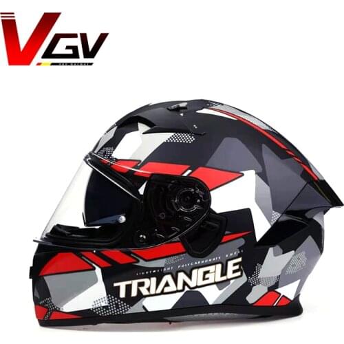 Casco DOT approved safety modular flip motorcycle helmet sailing racing car dual lens helmet interior visor helmet
