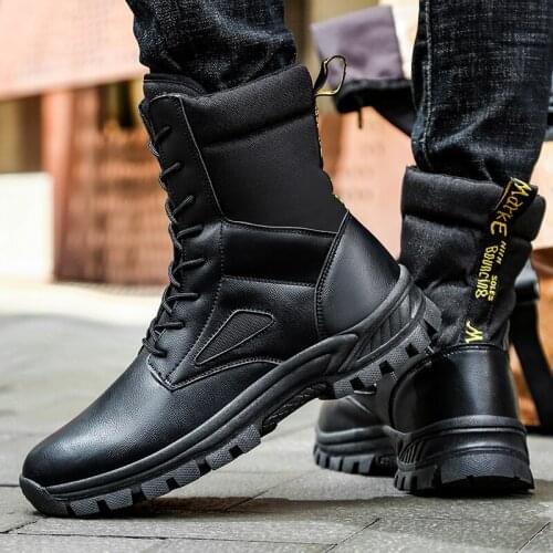 2021 New Arrival Casual Boots Men Personalized Tooling Shoes Canvas Military Boot Men Breathable Desert Shoes