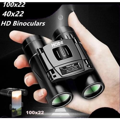 30000m Professional Binoculars 100x22 Micro-Light Night Vision Outdoor Telescope for Mobile Phone Mini Portable HD Binoculars