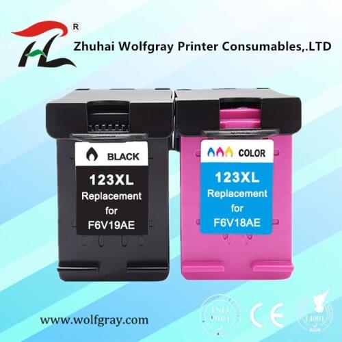 Compatible for HP123 123XL Ink Cartridge for HP 123 DeskJet 1110 1111 1112 2130 2132 2134 Officejet 3830 3831 3832 3834