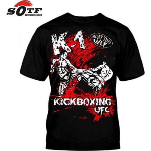 SOTF Red knee Muay Thai fighting MMA PRACTICAL FIGHTING training sweatshirt tiger muay boxing shorts for judo fight wear jaco