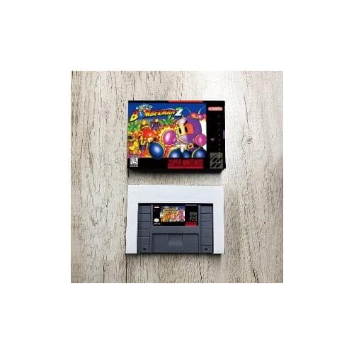 Super Bomberman 2 - USA Version Action Game Card with Retail Box