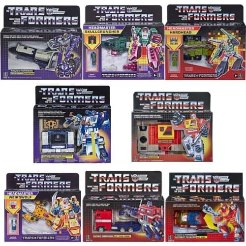 Transformers Vintage G1 Reissue Exclusieve Decepticon Soundwave Hot Rod Triple Wisselaar Optimus Prime Skullcruncher Figuur Toy