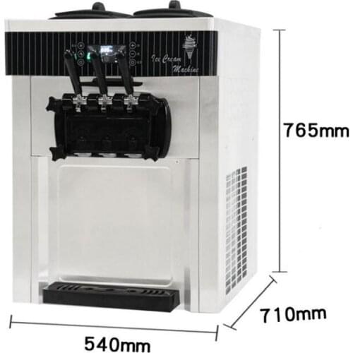 High quality mini 3 flavors soft ice cream machines prices commercial small ice cream cone machine for sale WT/13824555378