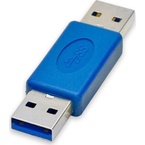 High-Speed USB 3.0 Type-A Male to Male Adapter Bridge Extender Connectors Dongle