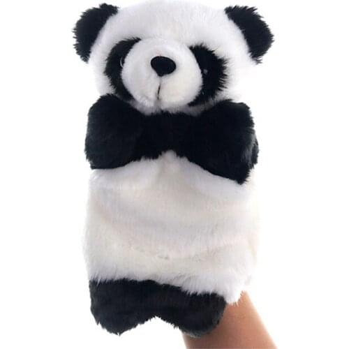 Animal Hand Puppet Marioneta Puppet Dolls Plush Panda Hand Doll Learning Baby Toys Marionetes Fantoche Puppets