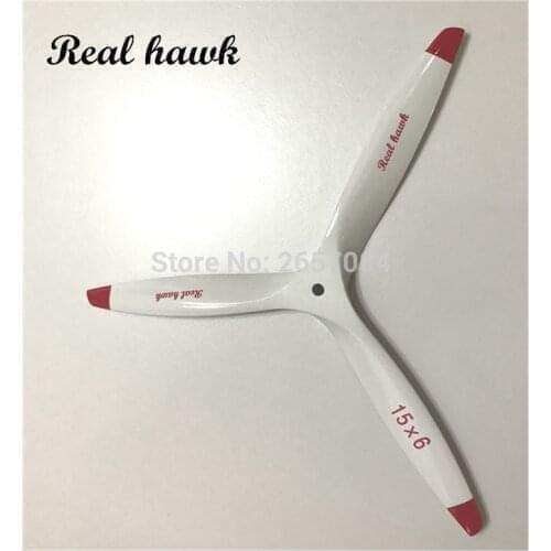 3 Blade 14x6/14x8/14x10 CCW or CW White Wooden Propeller For Scale RC Gas Airplane Model
