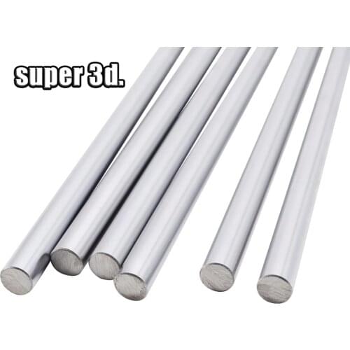 3D Printer Parts OD 8mm Liner Rail Smooth Shaft Rod 100 200 300 320 350 400 500mm CNC Chromed Optical Axis Linear Guides parts