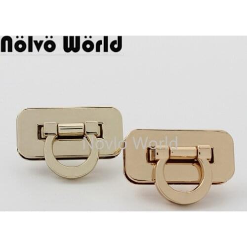 5-20-50sets 2 colors 31*15mm gold rectangle shape flip lock for woman handbag metal clasp purse accessories