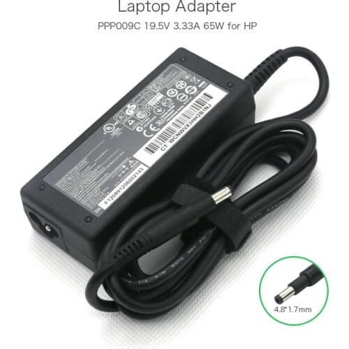 Brand New 19.5V 3.33A 65W 4.8*1.7mm PPP009C 67777-002 Laptop Power Supply for HP Pavilion Sleekbook ENVY 4 ENVY 6 Series