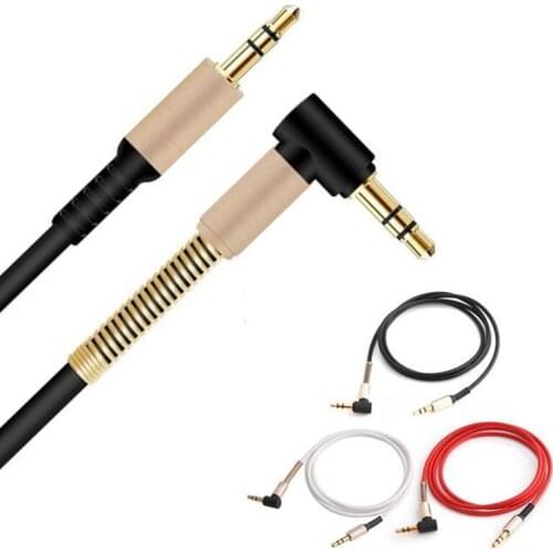 3.5mm Jack Audio Cable 3.5 Male to Male Cable Audio 90 Degree Right Angle AUX Cable for Car Headphone MP3/4 Aux Cord