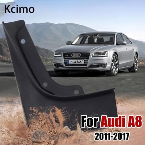 Car Mudflap for Audi A8 D4 2011~2017 Fender Mud Guard Flap Splash Flaps Mudguards Accessories 2012 2013 2014 2015 2016 3rd 3 Gen