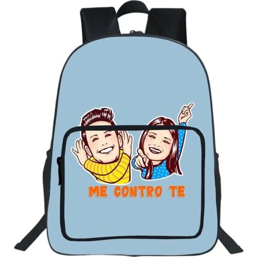 Me Contro Te Backpack Children Bag Student School Bag Teen Cartoon Letter Print Large Capacity Bookbag Boy Girl Fashion Mochila