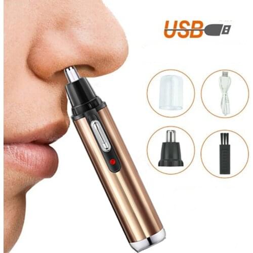 Electric Man Nose Hair Trimmer Shaver Rechargeable Hair Removal Eyebrow Safety Product Shaving Machine Face Care Machine