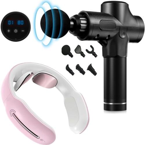 DIOZO Electric Remote Smart Back Shoulder Neck Massage Instrument And Deep Muscle Massage Gun Relax Portable Fascia Gun Machine